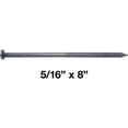 x 8" Ring Shank Spike Nails 50 Nail Count Used for landscaping timbers, railroad ties, pole