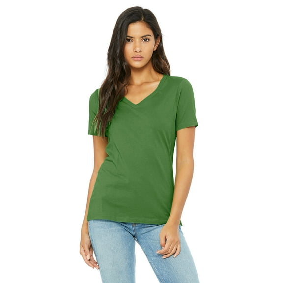 Bella Canvas Missy Relaxed Ringspun Combed V-Neck T-Shirt, Style 6405