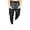Black, variant on Joernso Men Faux Leather Pants with Pockets Stretchy Waist Solid Color Plus Size Waterproof Ankle-banded Motorcycle Style Spring Fall Club Trousers