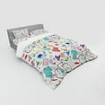 thumbnail image 3 of Ambesonne Indie Bedding Set 3 Pcs, Urban Hipster Accessories, Twin XL, Multicolor, 3 of 3