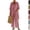 09# Pink, variant on 3 Piece Travel Outfits For Women Long Cardigan Airport Summer Tops Matching Wide Leg Pants Set Casual Lounge Sets,Black,XL