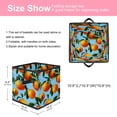 thumbnail image 2 of RATGDN Collapsible Fabric Cube Storage Bin with Double Handles for Living Room Bedroom Office Black - Orange Juice Fruit, 2 of 7