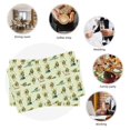 thumbnail image 6 of Rocae Avocado for Exercise Printed Heat Resistant Place Mats,Classic Hemstitch Cloth Fabric Placemats Imitation Linen Place Mat Table Mats 18x12 inch, 6 of 9