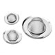 thumbnail image 1 of Juego de colador de fregadero de cocina de acero inoxidable de 3 piezas, colador de metal para fregadero de cocina de baño (diámetro-7 cm, 9 cm, 11,3 cm) JAMW Sencillez, 1 of 5
