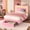 Pink, variant on Fastroby Full Upholstered Bed Frame with LED Headboard & Storage Drawer, No Box Spring Required