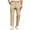 Khaki, variant on Men's High Stretch Golf Pants, Slim-Fit Flat Front Outdoor Pants of Lightweight