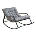 thumbnail image 3 of DOLITY Double Rocking Chair with Back Support Lounger for Home Decoration Apartment gray, 3 of 9