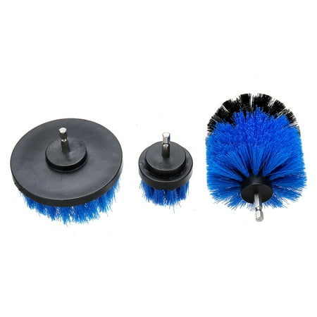 cleaning scrubber 3pcs grout scrub drill cleaner tub tire combo brush tile attachments kit power