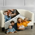 thumbnail image 4 of Friend Blanket-Personalised Photo Blanket, Custom Flannel Fleece Blanket, Customized Picture Gifts for ie on Christmas Birthday, Year, Thanksgiving Day (Collage-1, 32 in x 48 in), 4 of 6