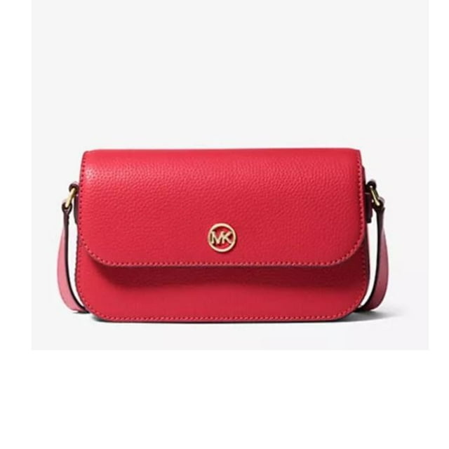 Michael Kors Bolso Bandolera Pequeño Jet Set Travel para Mujer (Rojo Brillante) 35F4GTVC1L-Bred