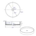 thumbnail image 5 of ALFI Brand ABCO17R 17 in. Round Solid Concrete Gray Matte Above Mount Bathroom Sink, 5 of 5