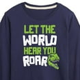 thumbnail image 3 of Instant Message - Dinosaur - Let the World Hear You Roar - Toddler & Youth Long Sleeve Graphic T-Shirt, 3 of 6