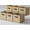 Khaki, variant on 6-Pack Purple Gradient 13 Inch Cube Storage Bins, Fabric Storage Cubes Organizer for Closet, Shelves, Fabric Storage Bins
