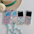 thumbnail image 6 of Allytechgroup Flower Series Slim Phone Case for Samsung Galaxy Z Flip 7, Soft TPU Back Cover with Hand Wrist Stylish Shockproof Bumper Case for Galaxy Z Flip7, 6 of 10