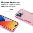 thumbnail image 4 of TakFox For Apple iPhone 14/14 Pro/14 Plus/14 Pro Max Case,Full Body Heavy Duty Shockproof Hybrid Dual Layer Rubber Drop Protection Rugged Cover,Pink, 4 of 7