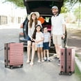 thumbnail image 5 of ALPULON 3 Piece Luggage Sets with TSA Locks, Hardside Suitcase Set with Spinner Wheels, 20in24in28in, Rose Pink, 5 of 6