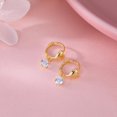 thumbnail image 5 of Sterling Silver Small Love Heart Huggie Hoop Earrings for Women Tiny CZ Heart Hoop Earrings Huggie Valentines Day Earrings, 5 of 10