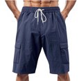 thumbnail image 7 of Men's Pocket Outdoor Sports Casual Loose Cargo Shorts, 7 of 7