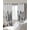 White Black, variant on Black Pine Tree Blackout Curtains for Bedroom/Living Room, Thermal Insulated Kitchen Curtains, Vintage Watercolor Botanical Grommet Darkening Window Treatment Drapes 42"x63"x2