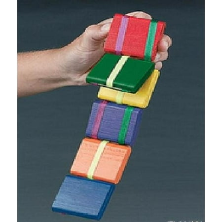Old Wooden Toys - Jacob's Ladder-old Fashion Colorful Wooden Toy -2 Pack, Toy consists of blocks of wood held together by ribbons. By NINGBO