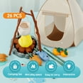 thumbnail image 2 of AEVXKHI 26PCS Kids Camping Set for Indoor Outdoor, Interesting Pop Up Style Kids Play Tent Set, Compact Outdoor Camp Toy Set with Lights for Boys Girls, 2 of 10