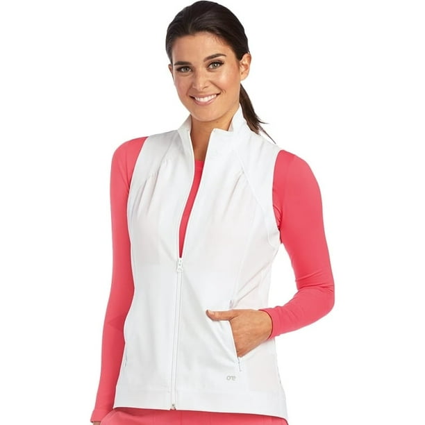Barco One Barco One™ Women's Zip Front Solid Scrub Vest
