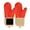 Orange, variant on Silicone Oven Mitts-13.6 in Extended Oven Mitts Heat Resistant 500F, Oven Gloves with Soft Liner Good Grippy BPA-Free Easy to Clean Flexible-Oven Mits Set for Cooking Baking Grilling BBQ