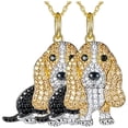thumbnail image 1 of Collares de Mascotas High Monaco DogNeck05 2Pzas Basset Hound Dorado/Negro MXKOG-002, 1 of 4