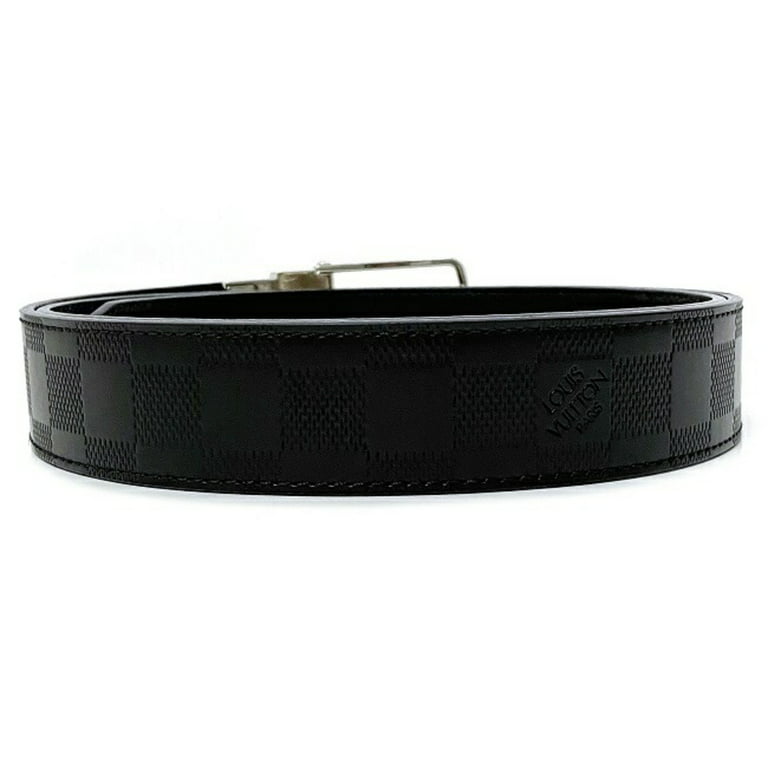 Black Louis Vuitton Damier Infini Boston Reversible Belt