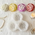 thumbnail image 4 of Vela de peonía: molde de silicona de 3 cavidades para fondant de peonía, apto para resina epoxi floral, cera, jabón, arcilla, yeso, velas de té, gelatina, chocolate y pasteles hechos a mano, 4 of 8