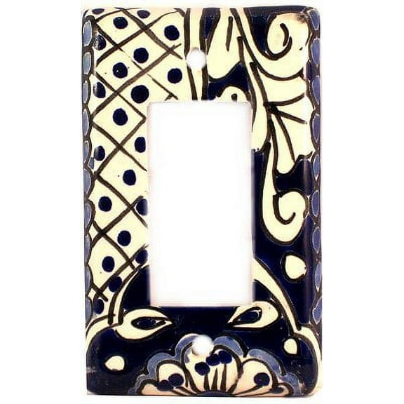 Single Decora Traditional Talavera Ceramic Switch Plate