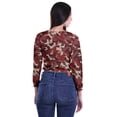 thumbnail image 3 of Moomaya Crop Tops à Col Rond pour Femmes Blouses en Jersey de Coton Imprimées T-Shirt, 3 of 4