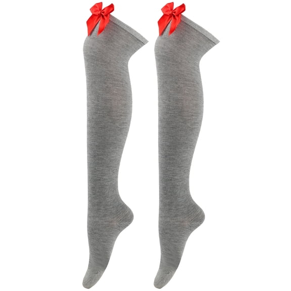 WMNTST Womens Thigh High Stockings Bow Knot Over The Knee Socks Stretchy Stylish Comfortable Stocking