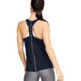 thumbnail image 3 of Under Armour Womens Knockout Tank Top Midnight Navy 410/White Large, 3 of 6
