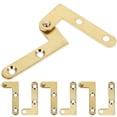 thumbnail image 4 of 4 Sets Pivot Hinge Attic Ladder Hinge Copper Secret Door Hinge Replacement, 4 of 9