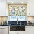 thumbnail image 6 of Wildflowers Kitchen Curtains 2 Panels UV Protected Tier Curtains, Half Window Curtains Kitchen Tiers for Guest Room Bathroom Sink Laundry Room Basement,36 x 27 Inch, 6 of 7