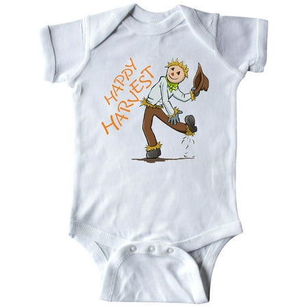 

Inktastic Happy Harvest Scarecrow Gift Baby Boy or Baby Girl Bodysuit