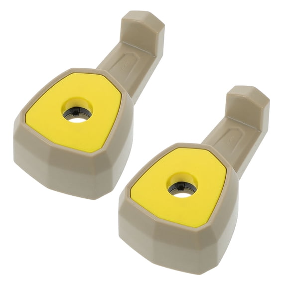 ELAYARD 2Pcs Car Purse and Bag Holder Hooks Beige with Rotatable Backseat Storage and Elegant Design