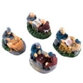 thumbnail image 5 of Grandest Birch Miniature Chinese Characters Old Man Lady Mini Ornament Home Desktop Decor Chinese Characters Shape Miniature Orna, 5 of 8
