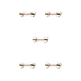 thumbnail image 3 of Sonducket Anillo para pezones con barra exquisitos accesorios de joyería para chicas jóvenes atractivas decoración corporal atractiva para Oro rosa titty-tiempo 5piezas, 3 of 6