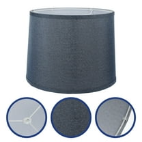 NUOLUX Light Shades for Table Lamp Blue Linen 1Pack 11.8x12.6x9.6in