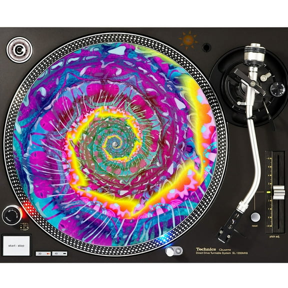 KuzmarK™ 12" DJ Turntable Slipmat - Lemonade Blast