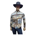 thumbnail image 3 of Camisa Manga Larga Metálica Animal Print, 3 of 4