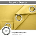 thumbnail image 5 of Lapalife Faux Silk Satin Blackout Curtains Thermal Insulated Noise Reducing Grommet Top for Bedroom Living Room, Gold, 52"x 84", 1 Panel, 5 of 9