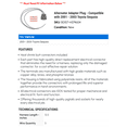 thumbnail image 2 of Alternator Adapter Plug - Compatible with 2001 - 2003 Toyota Sequoia 2002, 2 of 2