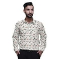 thumbnail image 1 of BESTMAN Casual PrintedShirtsFor Men Slim Fit Button Down Long SleeveShirt, 1 of 5
