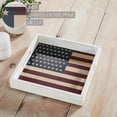 thumbnail image 5 of VHC Brands Patriotic Vintage USA Flag Decorative Tray 12x12x2, Fourth of July Serving Platter, Independence Day Decor, American Flag Decoration, 5 of 5