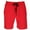 Red, variant on Hanes   Jersey Knit Cotton Button Fly Pajama Sleep Shorts (Men's Big & Tall)