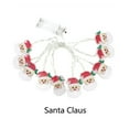 thumbnail image 1 of Maoww String Lights Santa Claus Hanging Lightweight Manuel Switch Bonhomme de Neige Light Special Design Réglable Décoration à la Maison Festive Santa Claus, 1 of 6