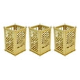 thumbnail image 3 of Innovative Pen Holder, Beautiful Practical Architectural Pattern Metal Assembled Pen Holder  For School, 3 of 8